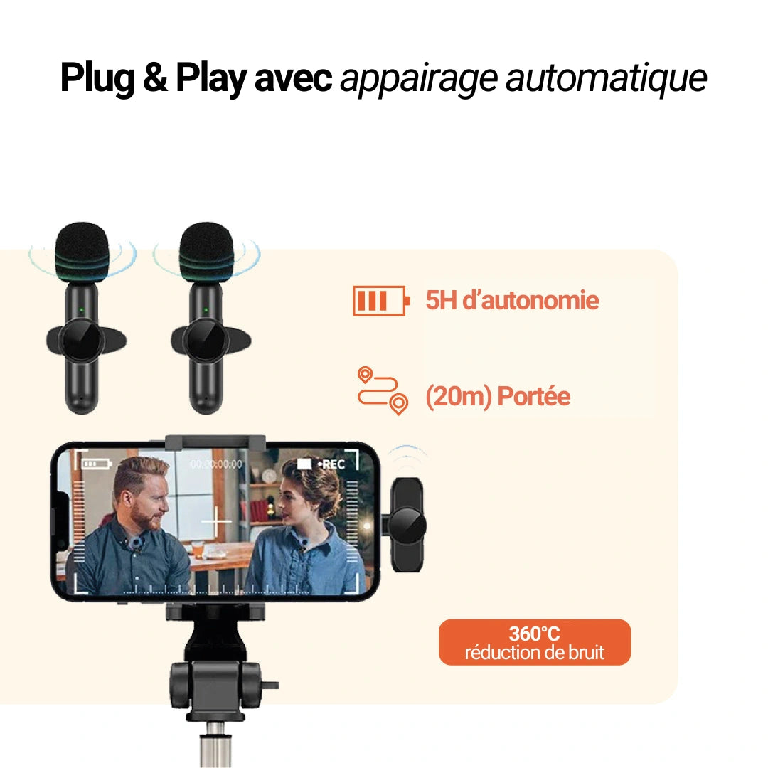 AeroMic® - Microphone sans fil à clip